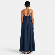 Women's Summer Cotton Linen Maxi Dress