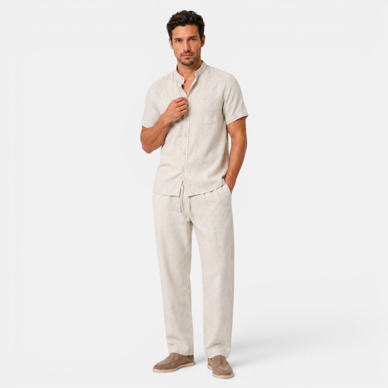 Men's Premium Linen Tencel Set