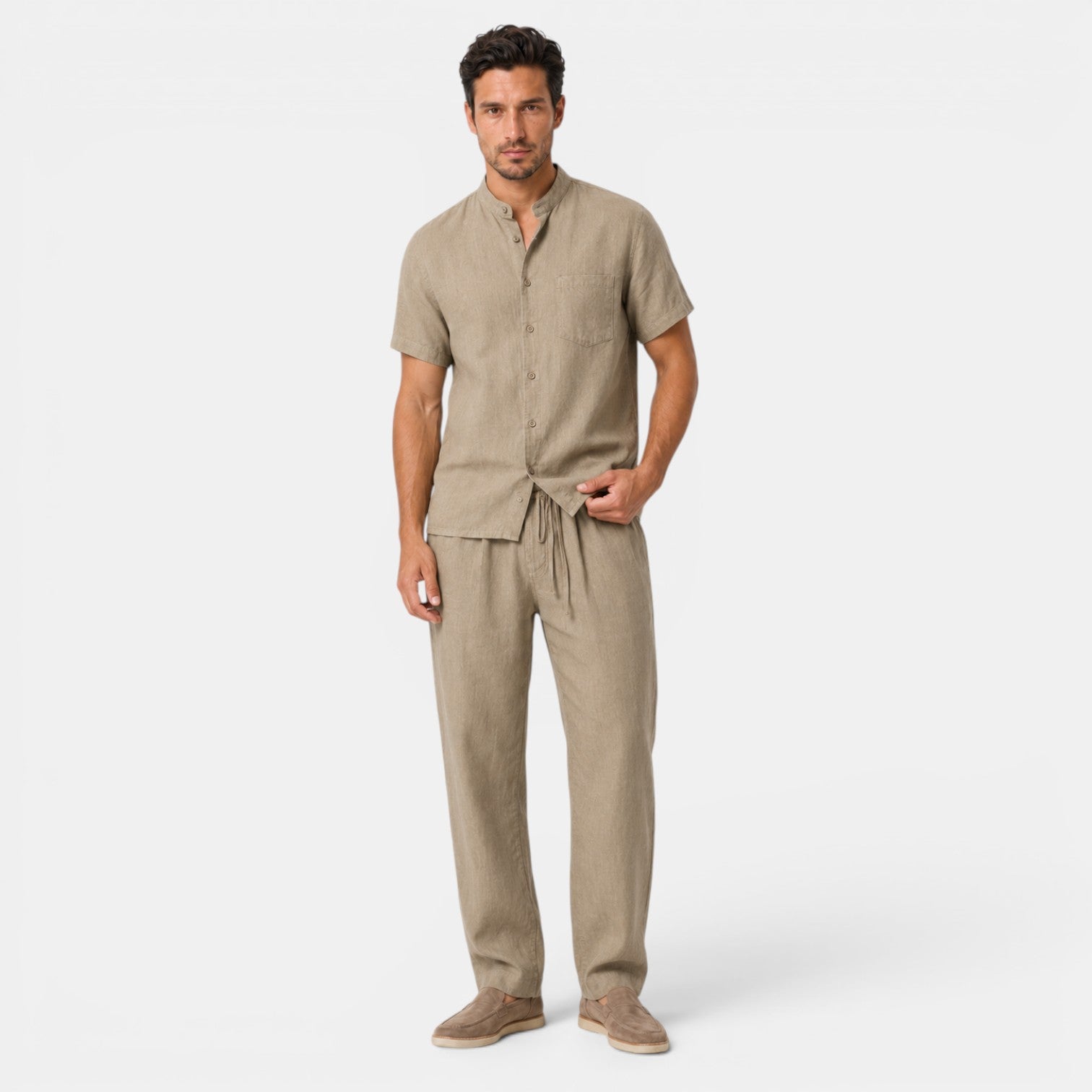 Men's Premium Linen Tencel Set