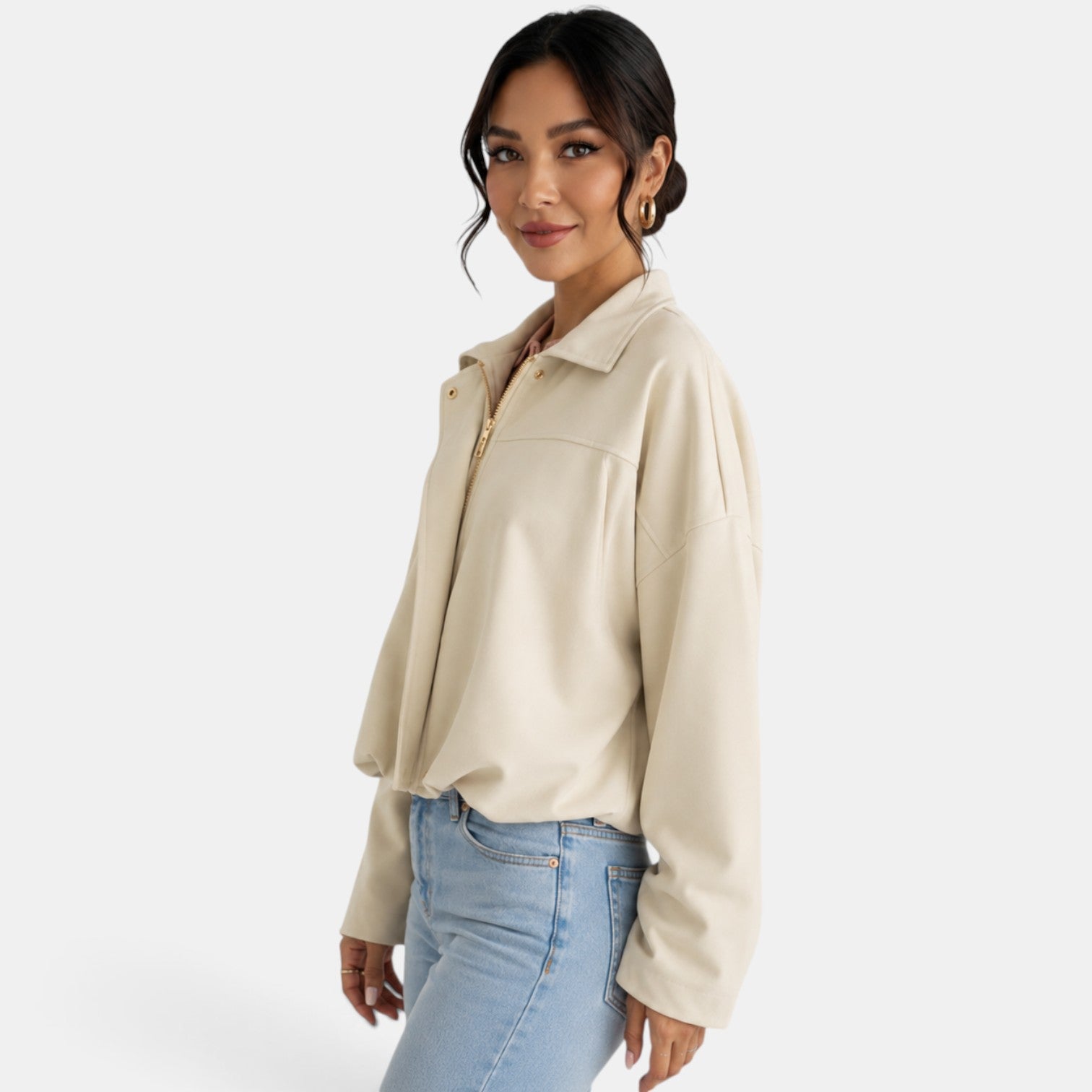 Chaqueta Ante Mujer Otoño