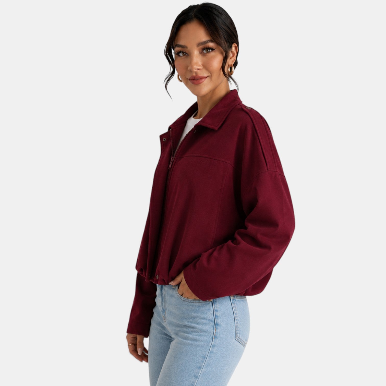 Chaqueta Ante Mujer Otoño