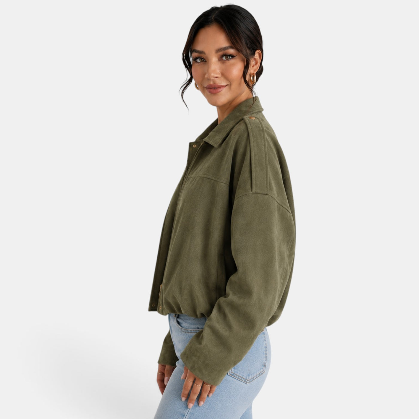 Chaqueta Ante Mujer Otoño
