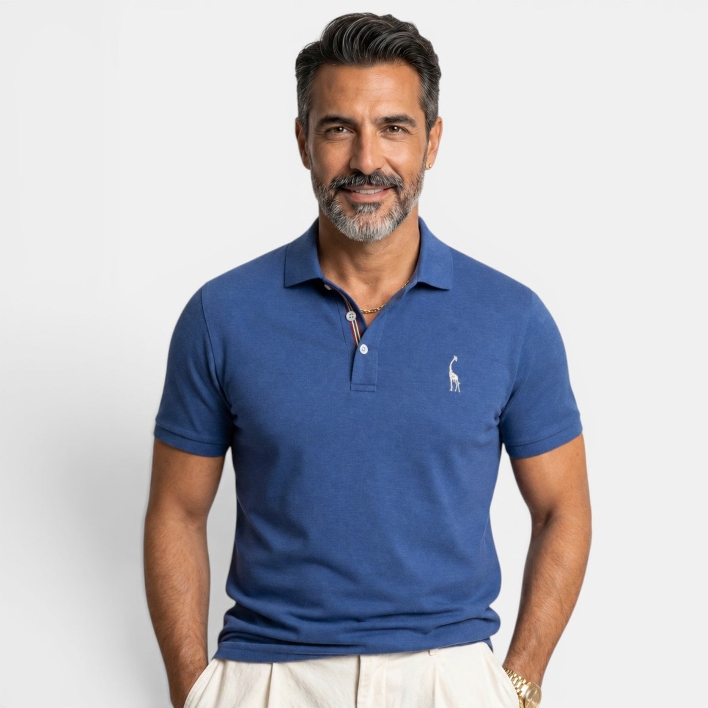 Men's Embroidered Smart Polo Shirt