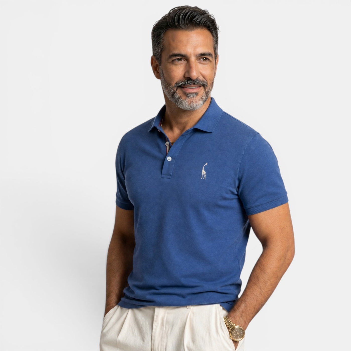 Men's Embroidered Smart Polo Shirt