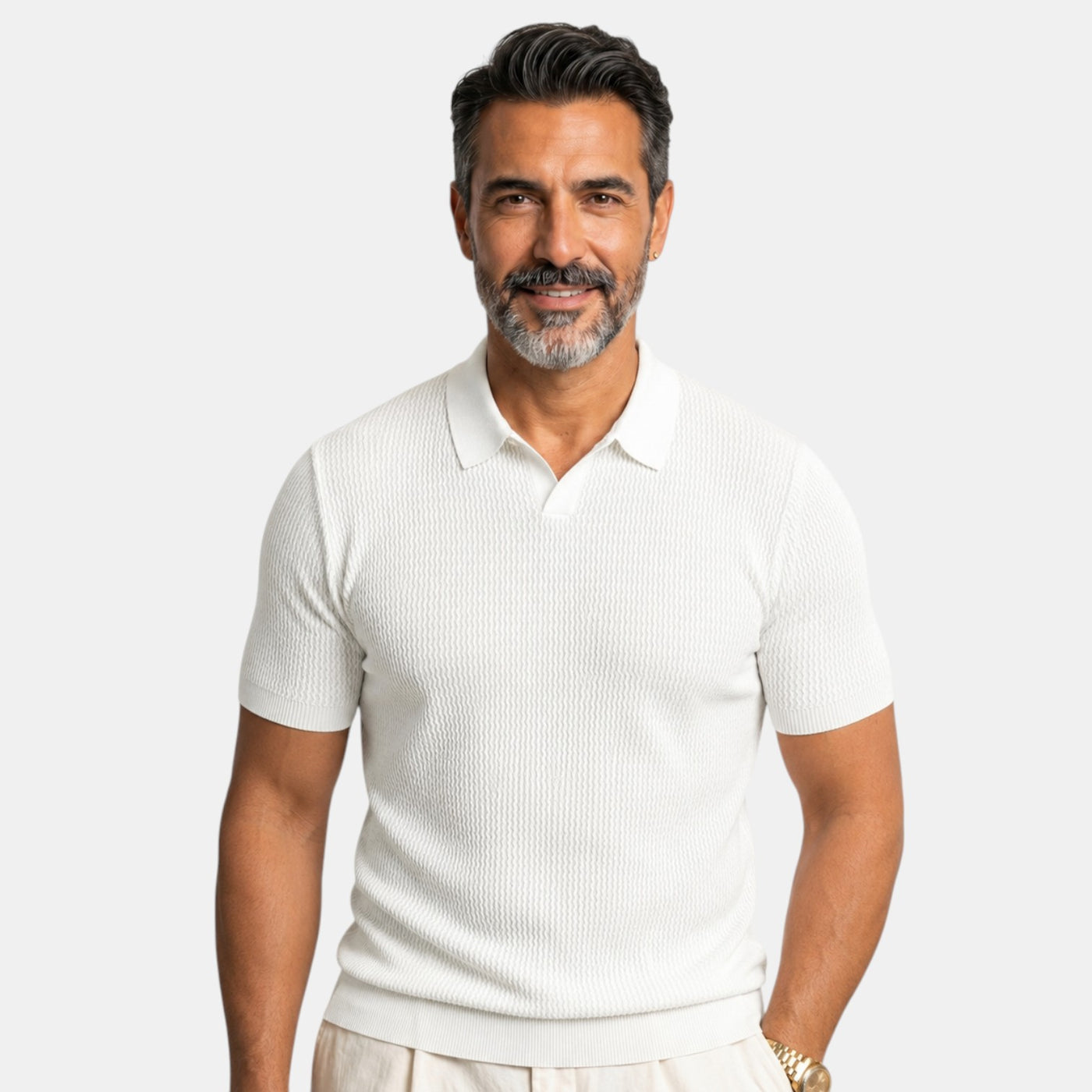 Polo Hombre Punto Elegante