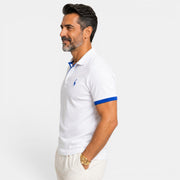 Elegant Two-Tone Men's Polo Shirt