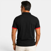 Elegant Two-Tone Men's Polo Shirt