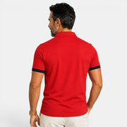 Elegant Two-Tone Men's Polo Shirt