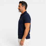 Elegant Two-Tone Men's Polo Shirt