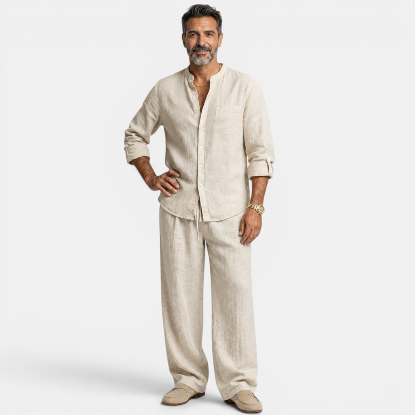 Men's Linen Summer Set