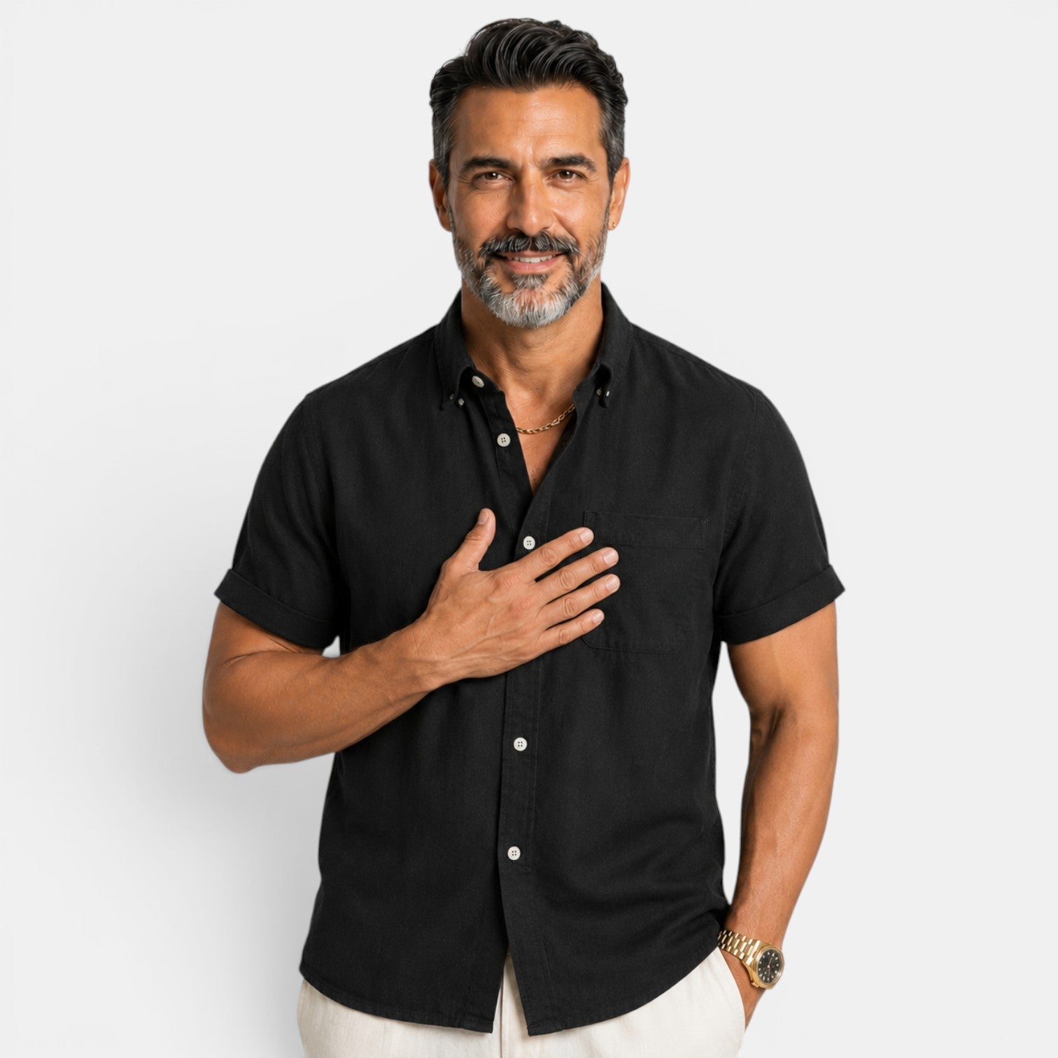 Camisa Hombre Manga Corta