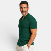 Camisa Hombre Manga Corta Texturizada
