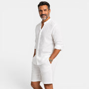 Men's Casual Linen Set