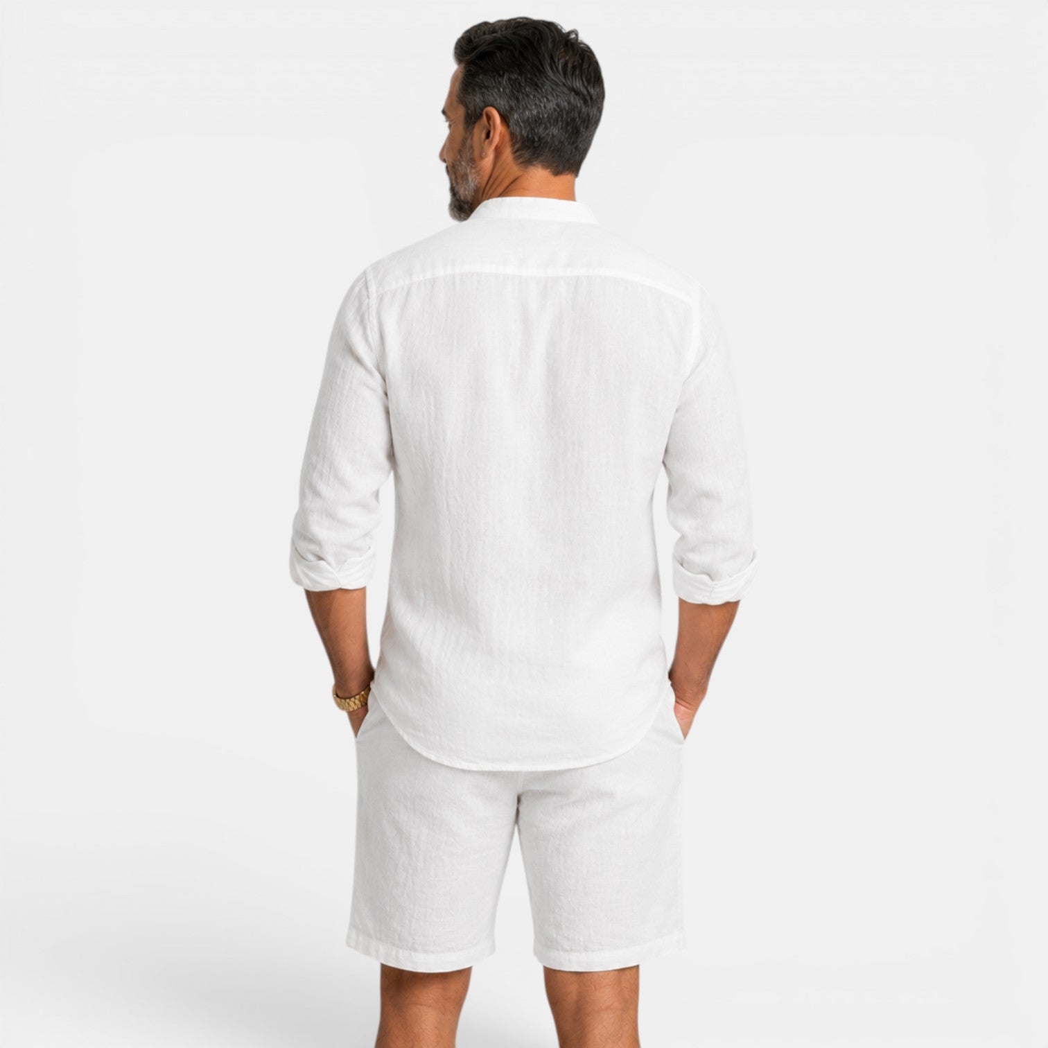 Men's Casual Linen Set