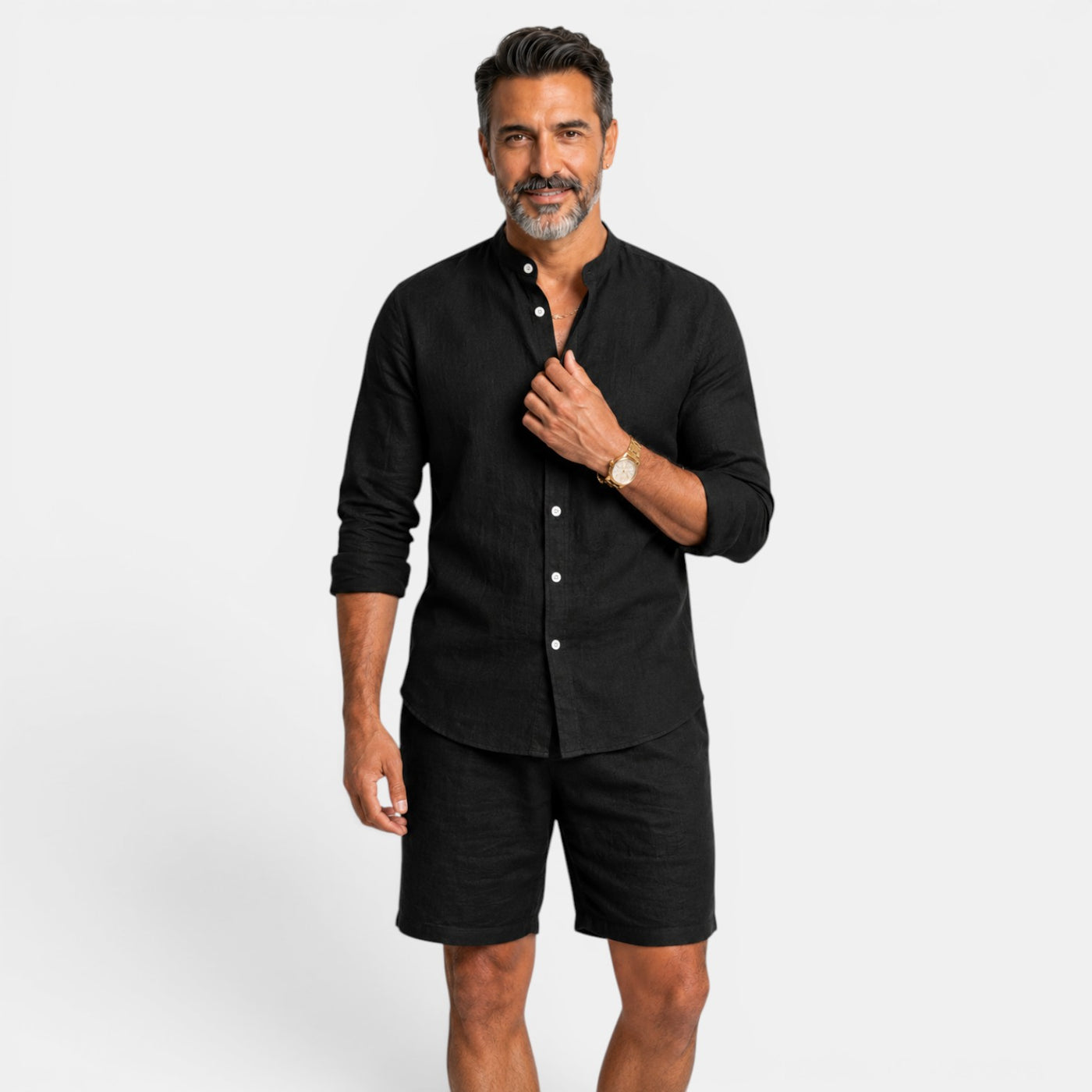 Men's Casual Linen Set