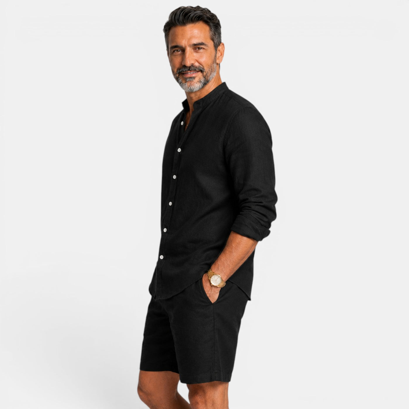 Men's Casual Linen Set