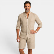 Men's Casual Linen Set