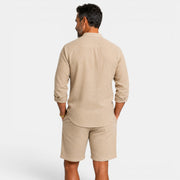 Men's Casual Linen Set
