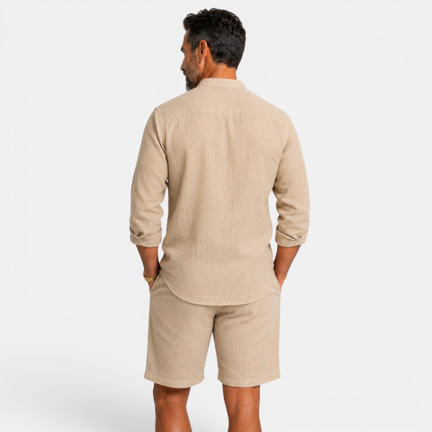 Men's Casual Linen Set