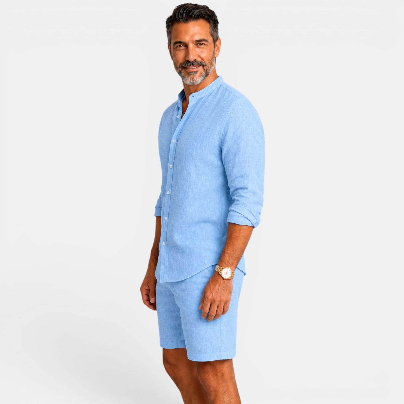 Men's Casual Linen Set