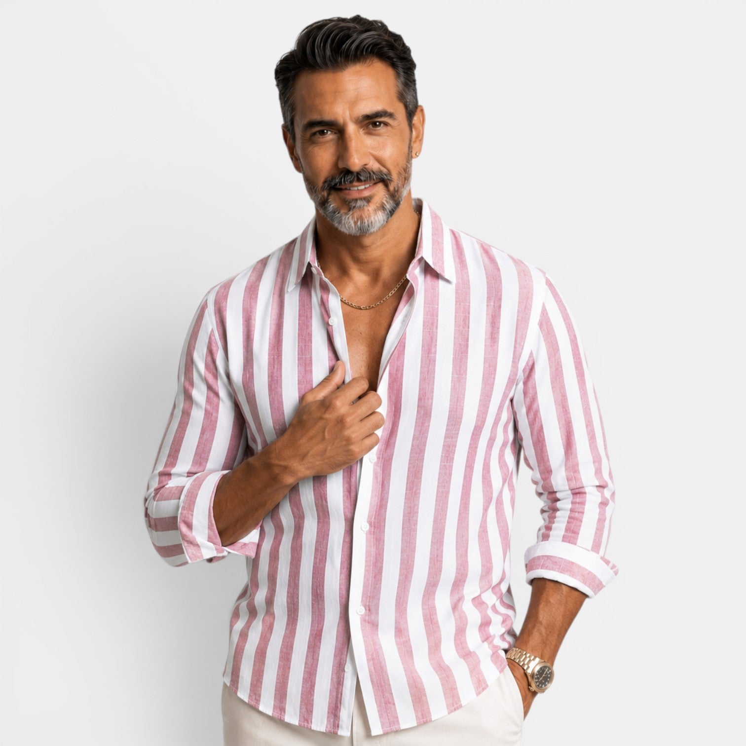 Men's Casual Striped Shirt