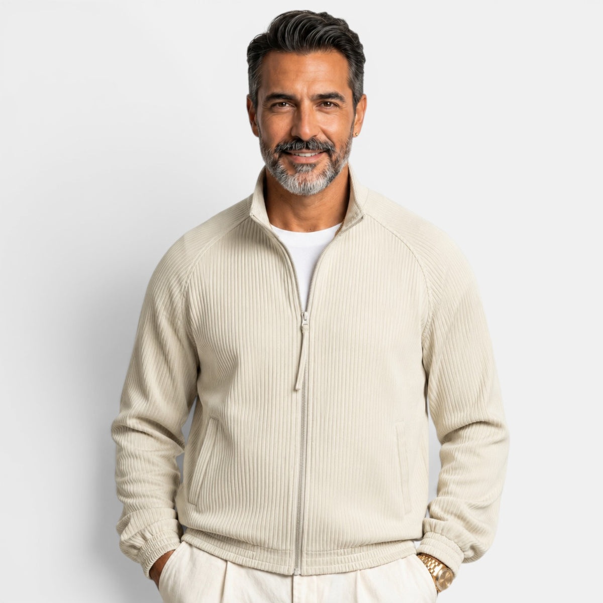 Chaqueta Hombre Cuello Alto