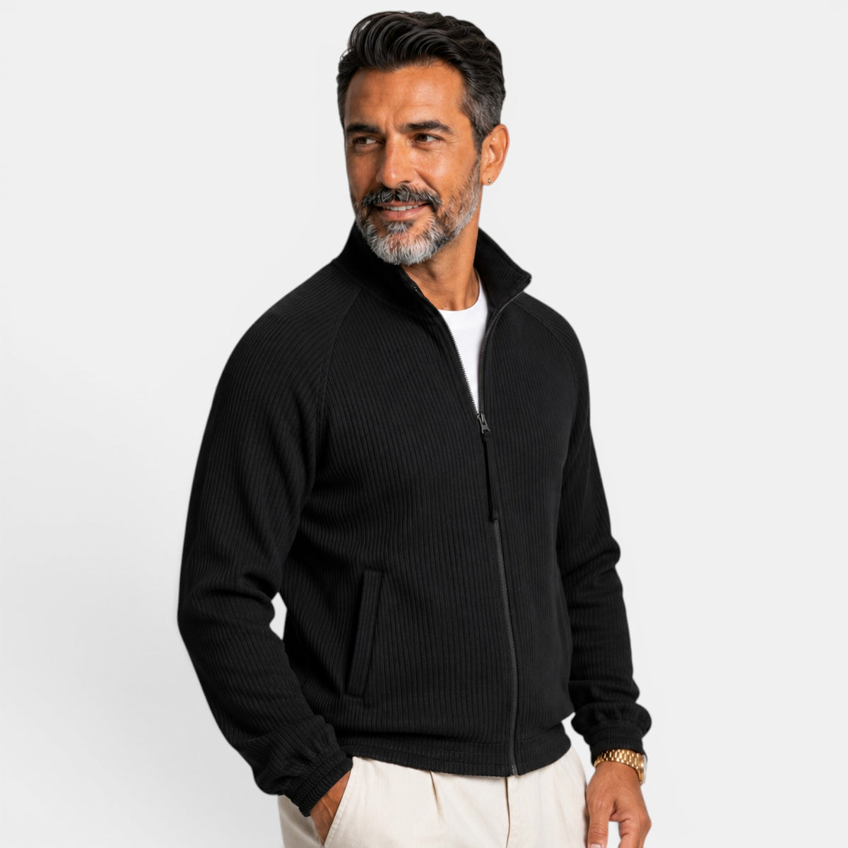 Chaqueta Hombre Cuello Alto