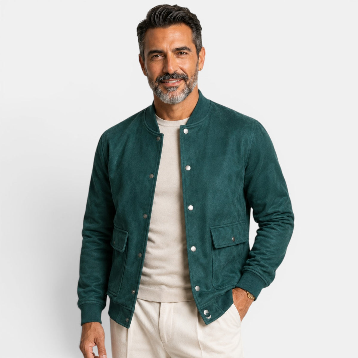 Chaqueta Bomber Hombre Casual