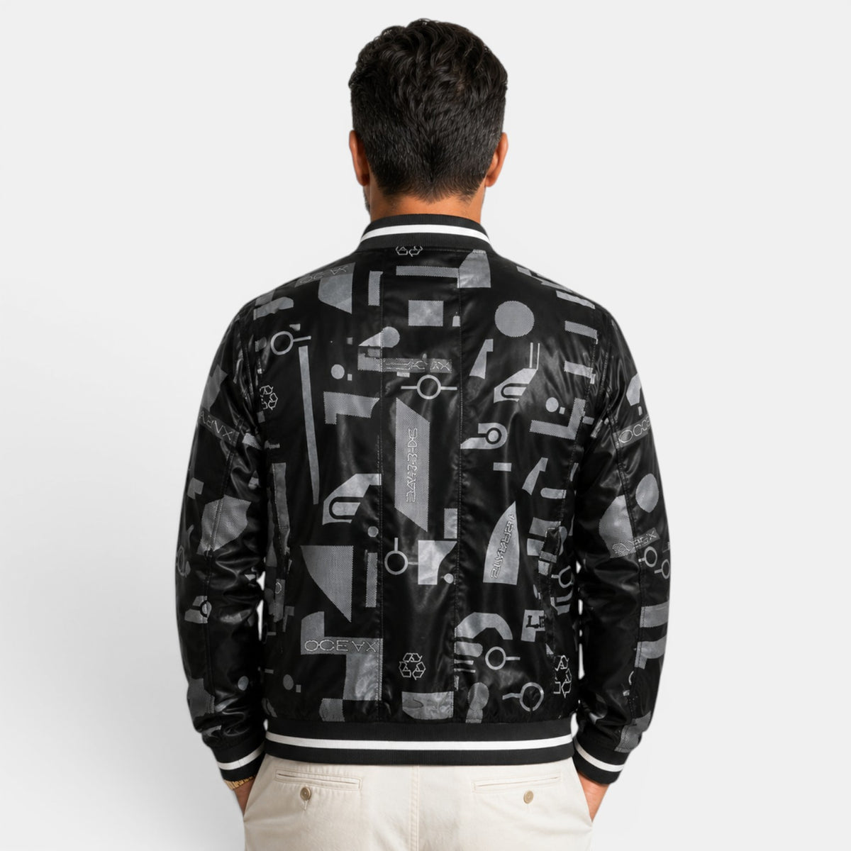 Men's Printed Bomber Jacket