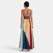 Women's Multicolor Bandeau Maxi Dress