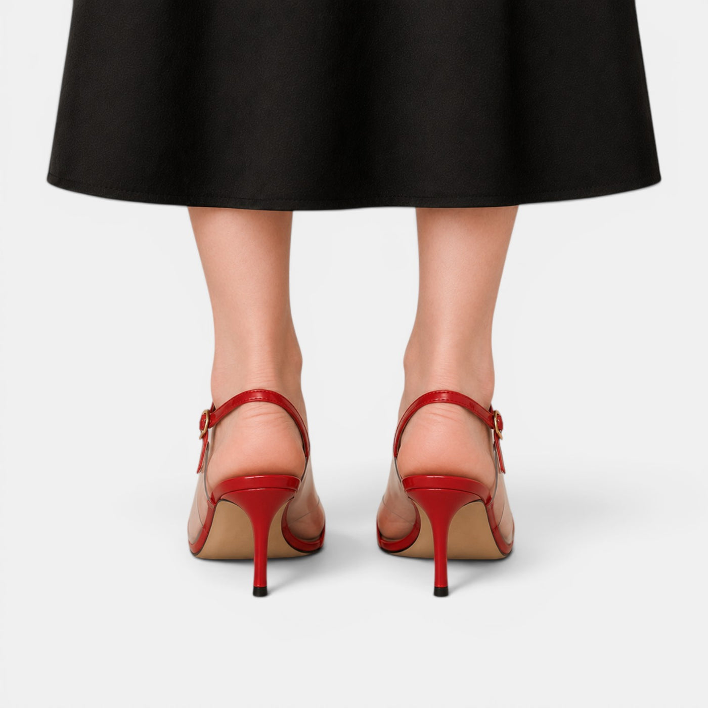 Women's Transparent Heart Heels