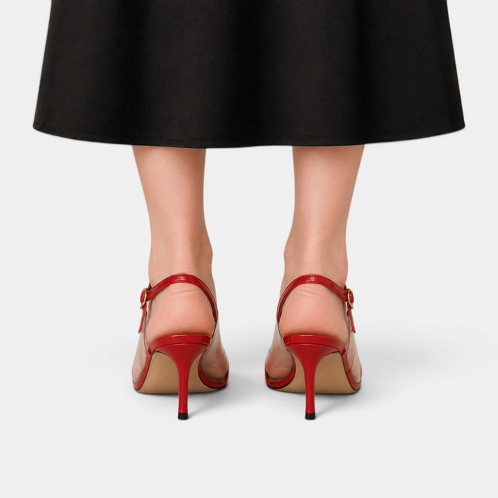 Tacones Transparentes Mujer Corazón