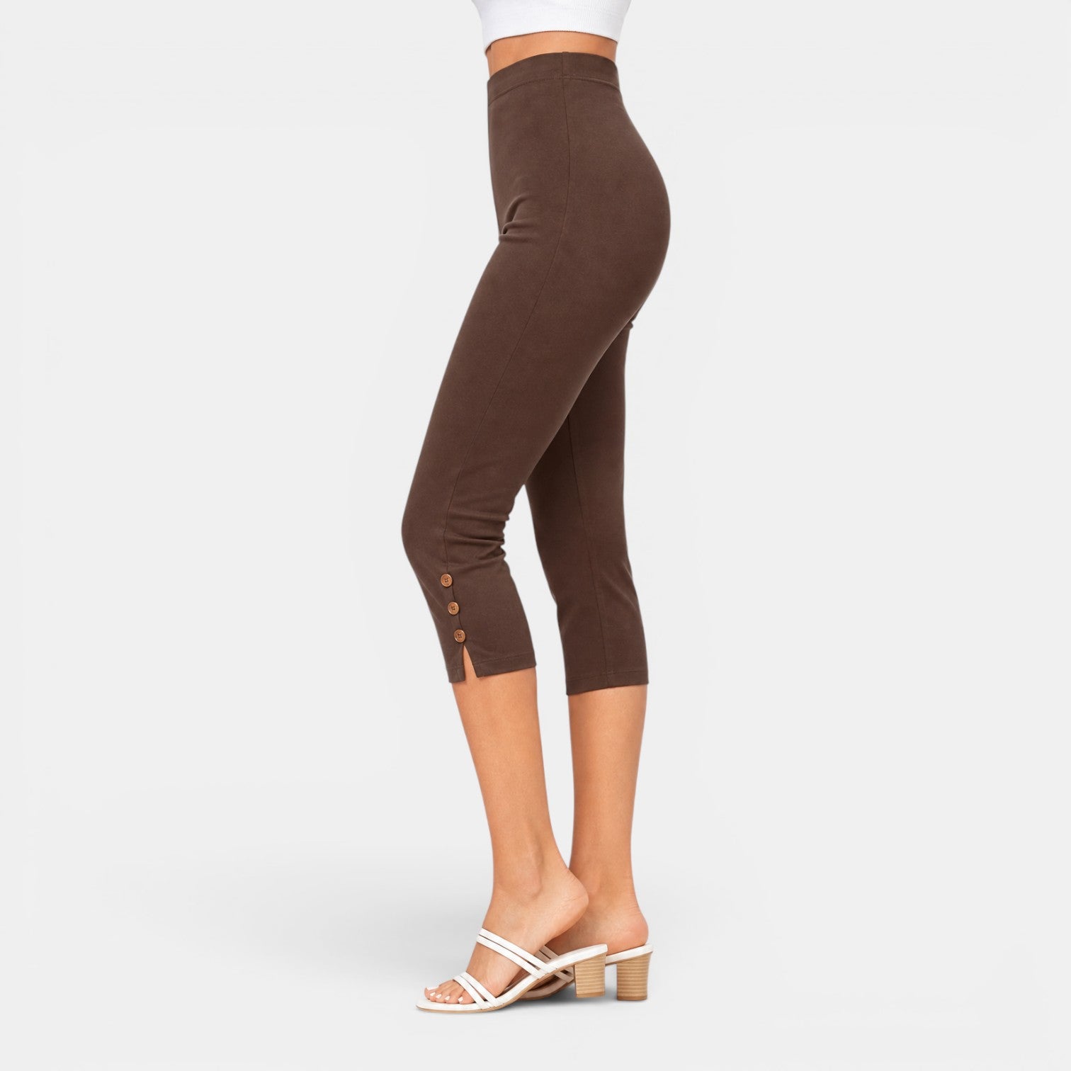 Women's High-Waisted Capri Pants
