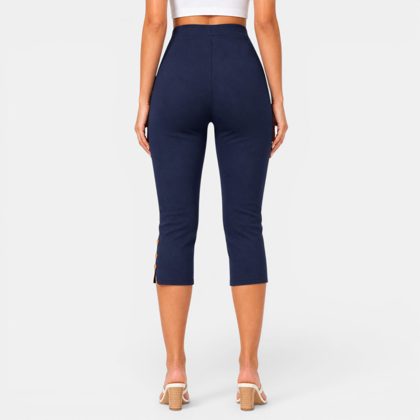 Women's High-Waisted Capri Pants