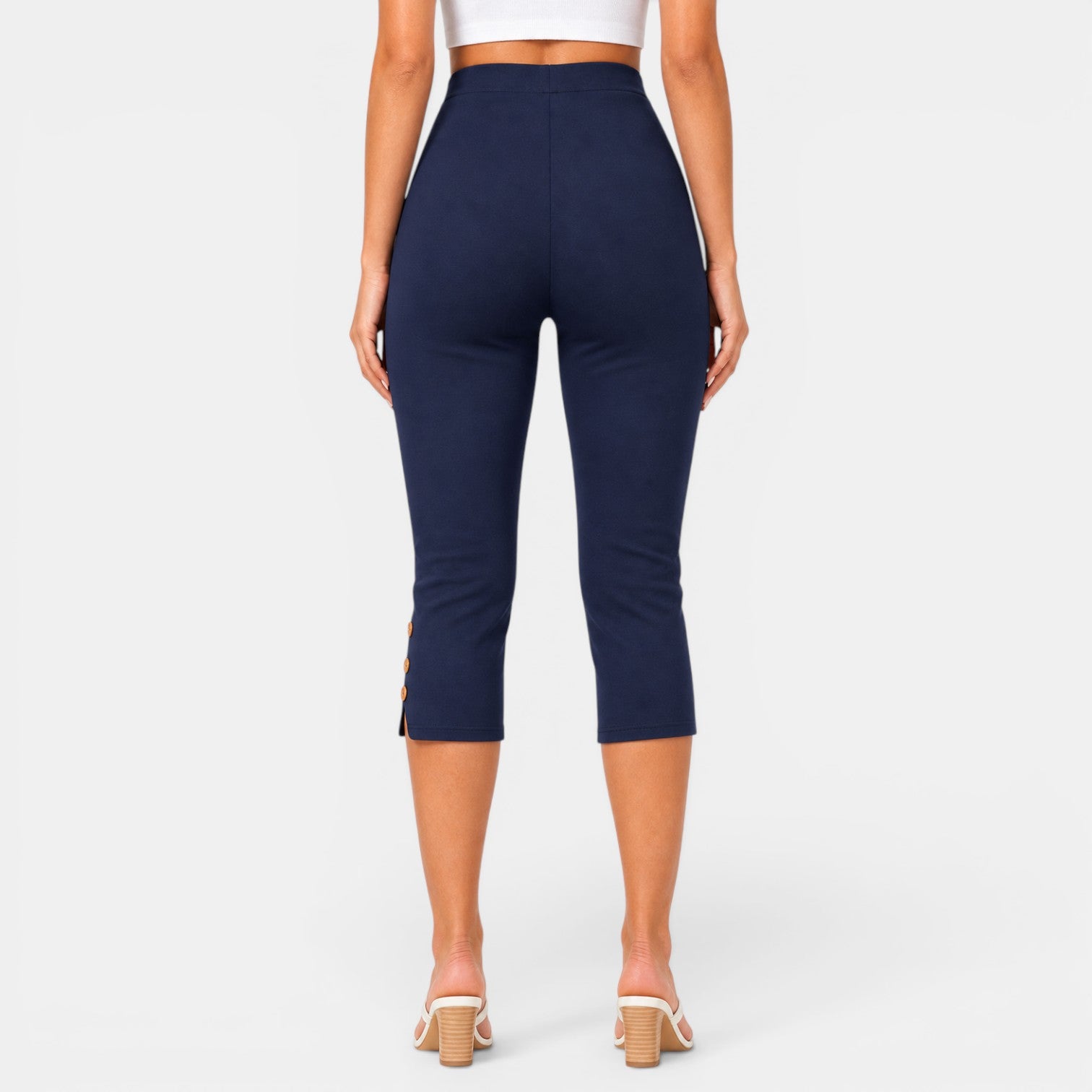 Women's High-Waisted Capri Pants
