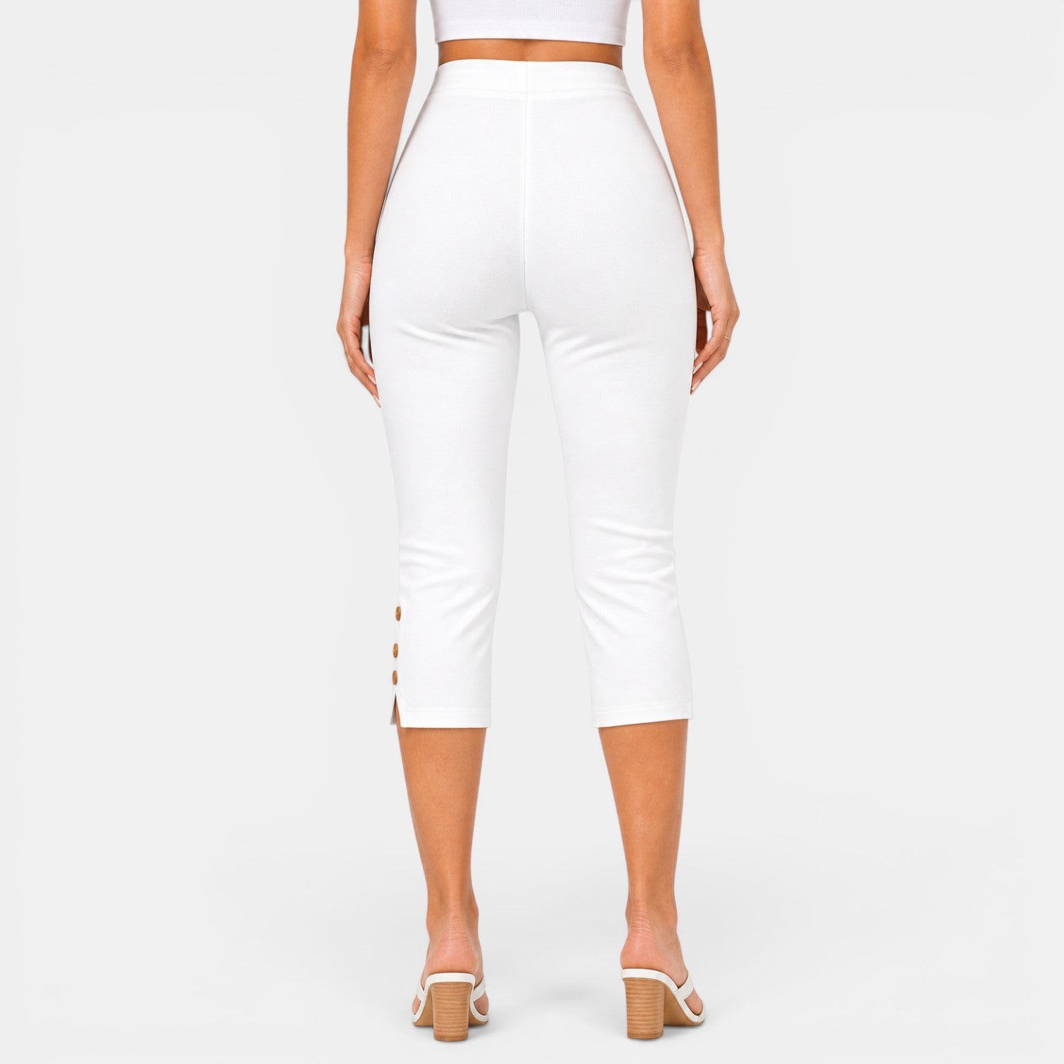 Women's High-Waisted Capri Pants