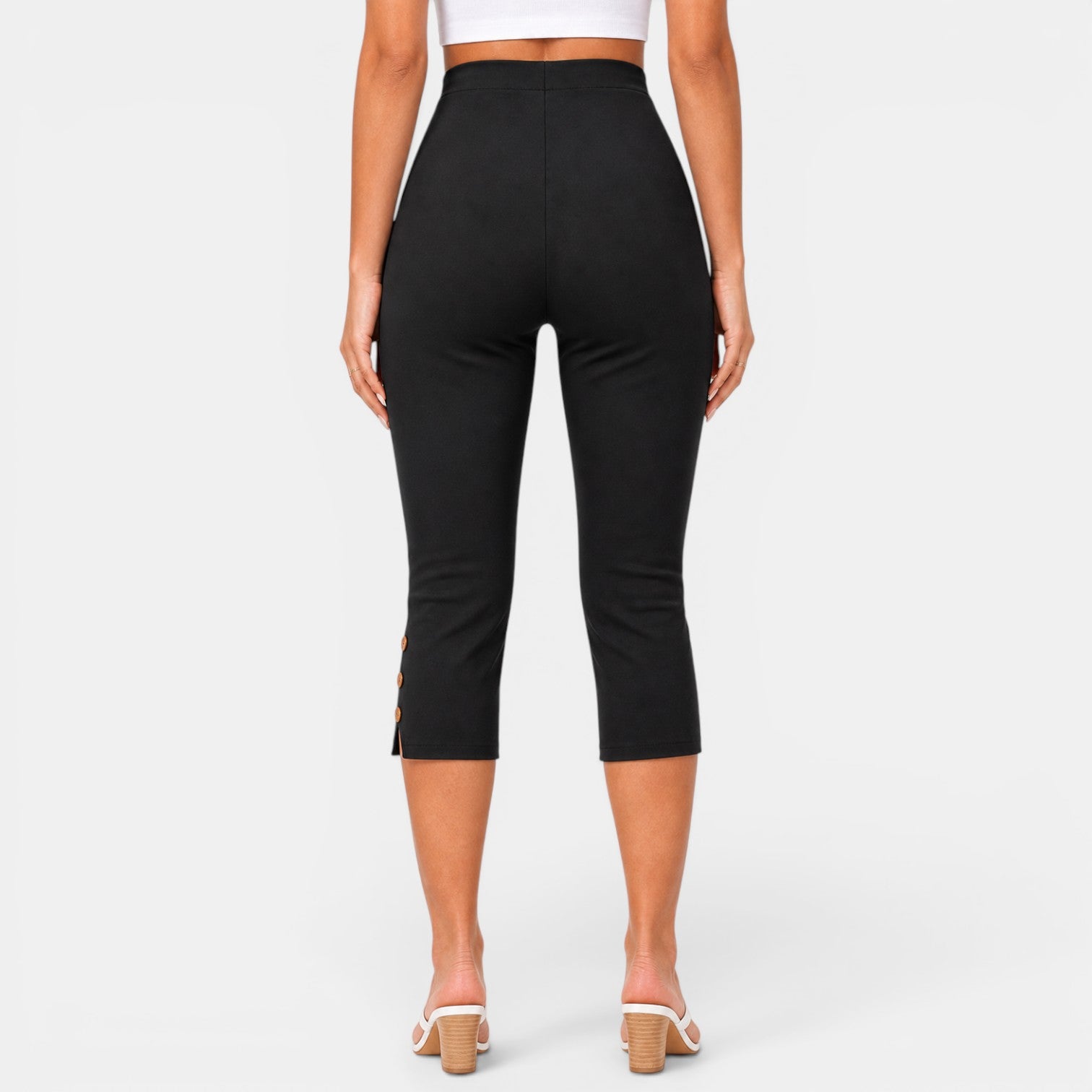 Women's High-Waisted Capri Pants