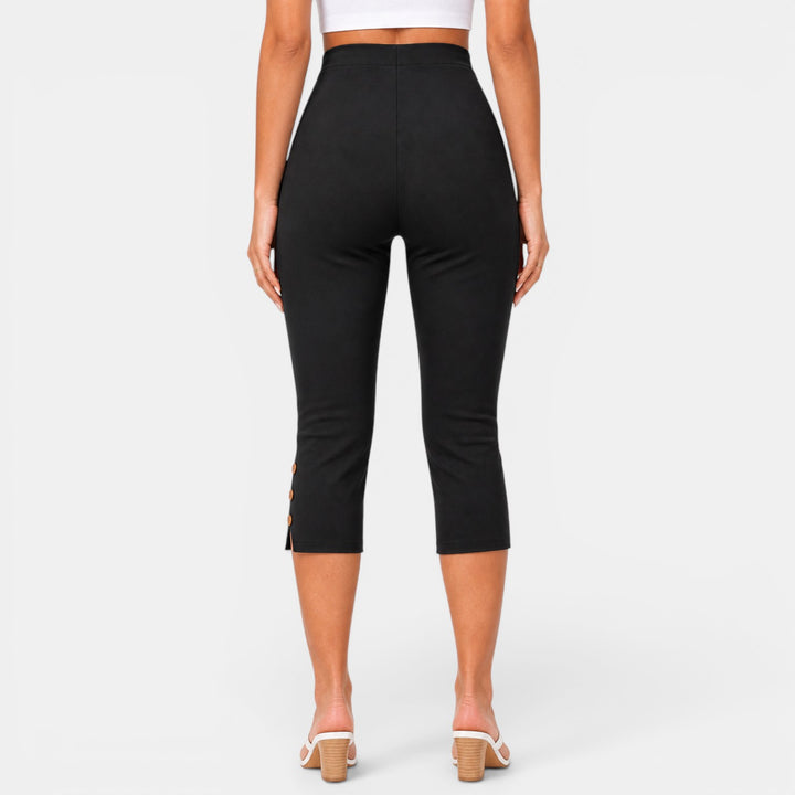Pantalón Capri Mujer Cintura Alta