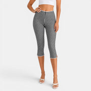 Women's Plaid Capri Pants
