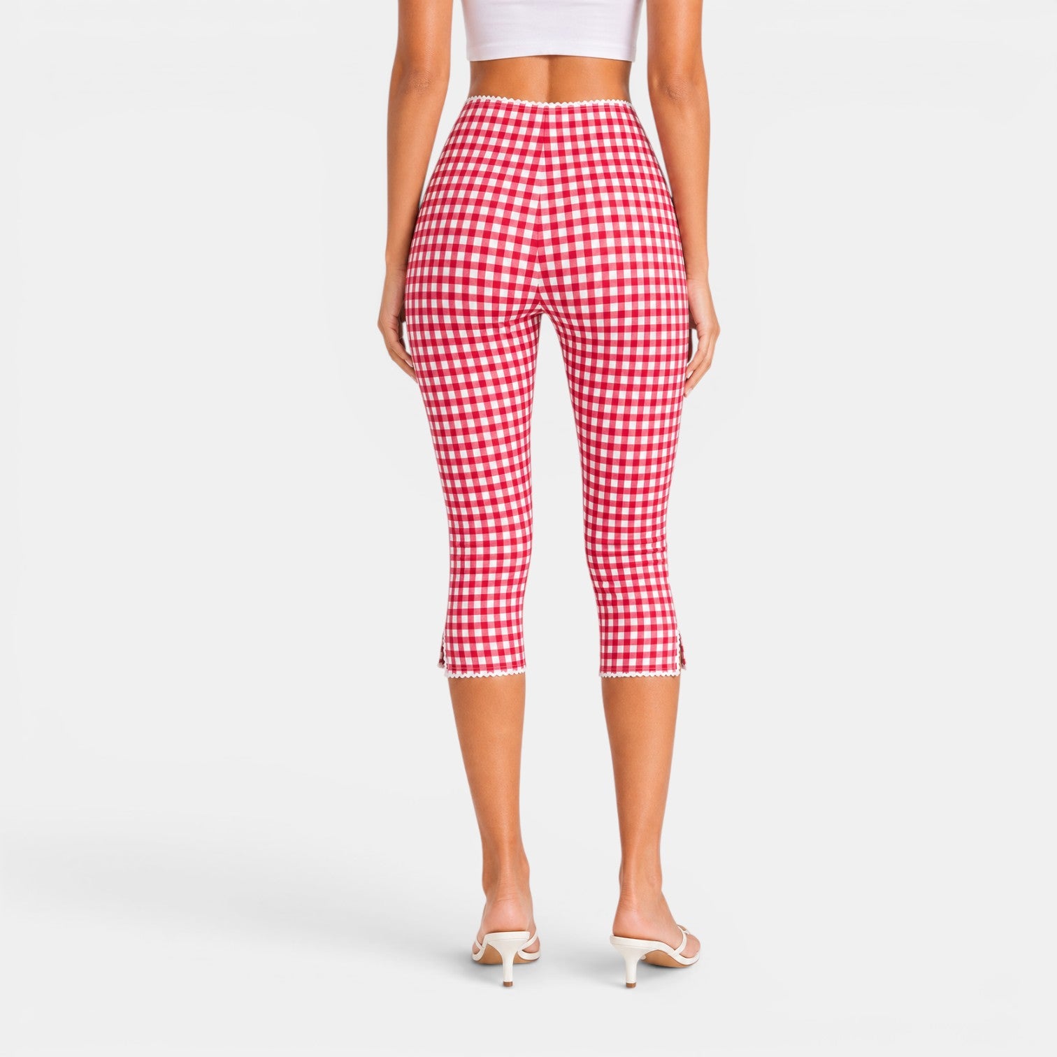 Pantalón Capri Mujer Cuadros