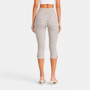 Women's Plaid Capri Pants