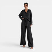 Women's Plus Size Linen Set