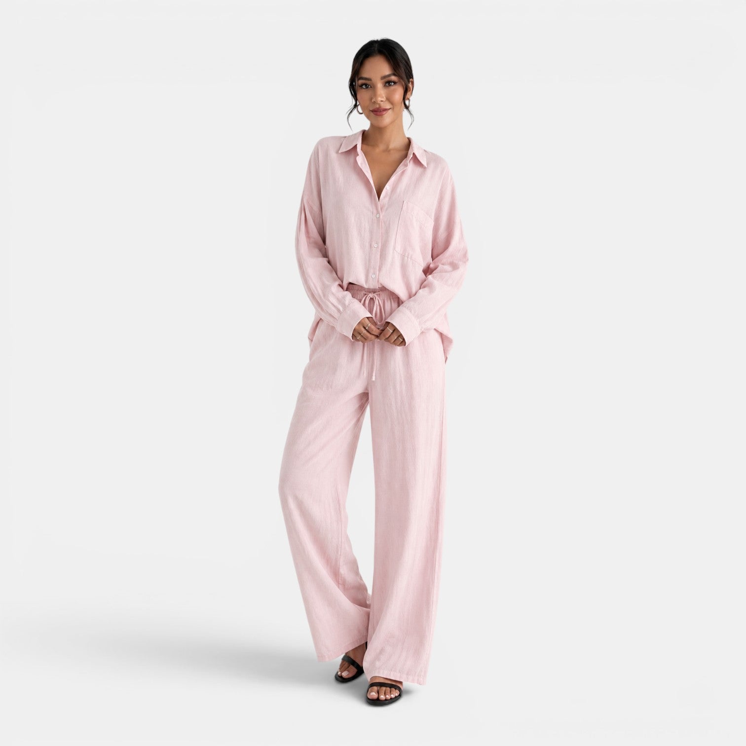 Conjunto Lino Mujer Talla Grande
