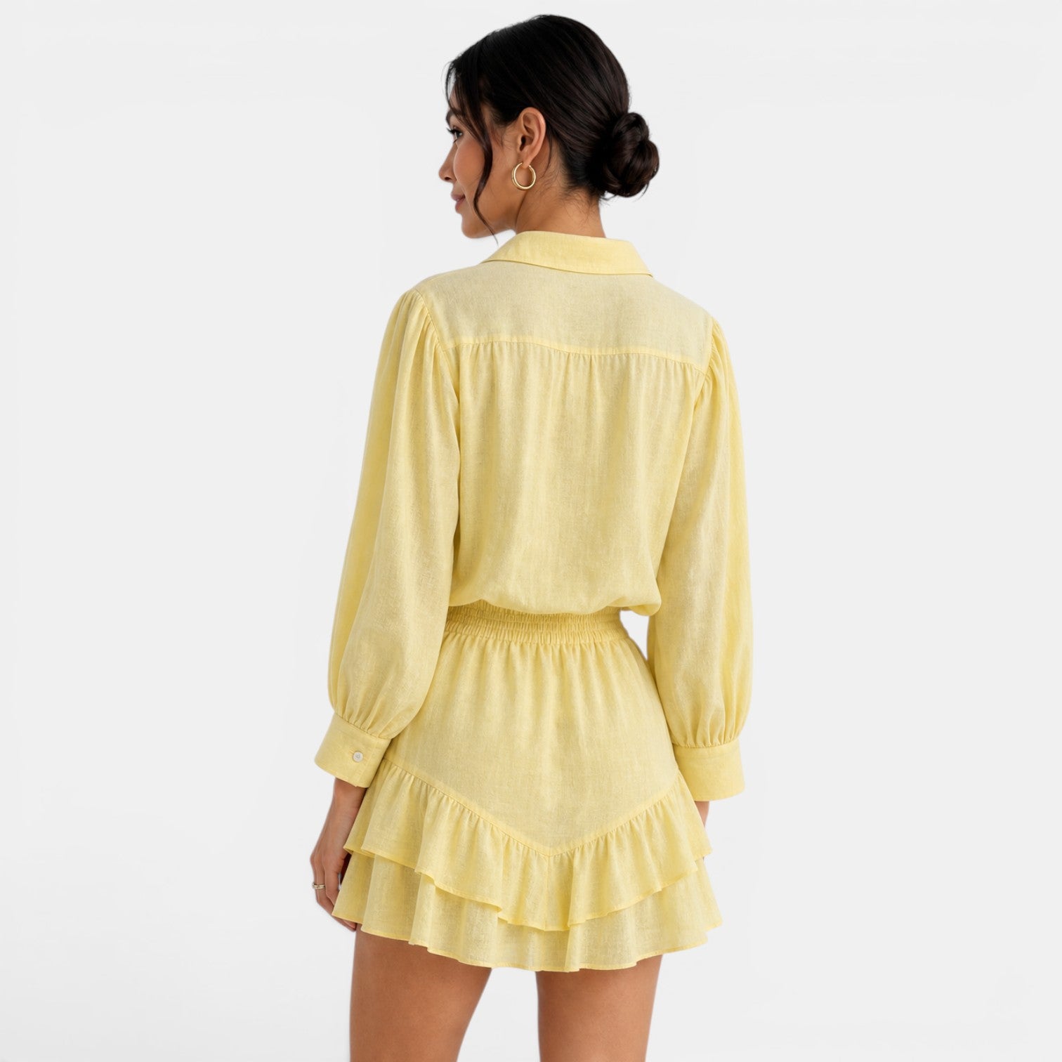 Conjunto Camisa Falda Lino