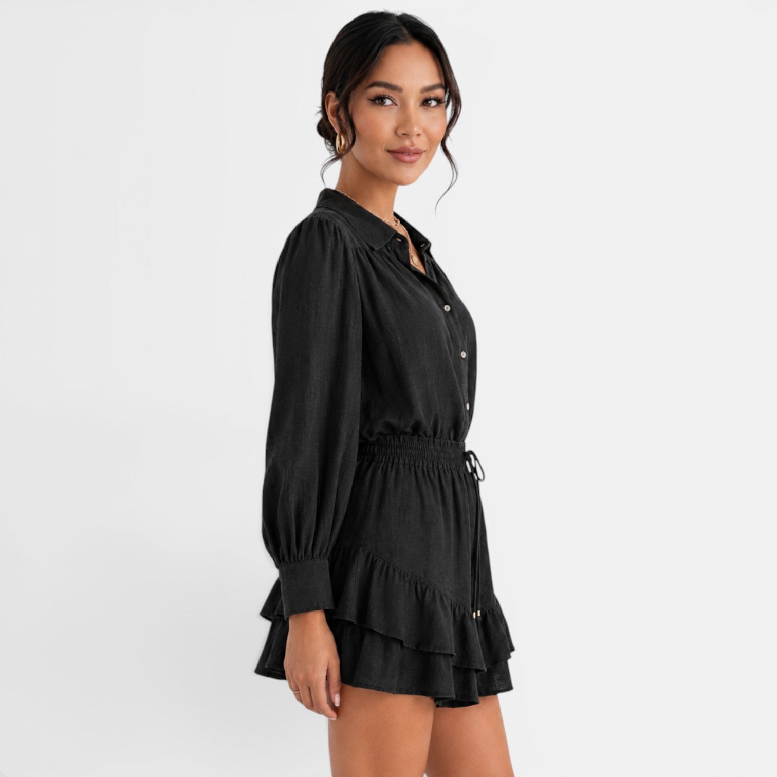 Conjunto Camisa Falda Lino