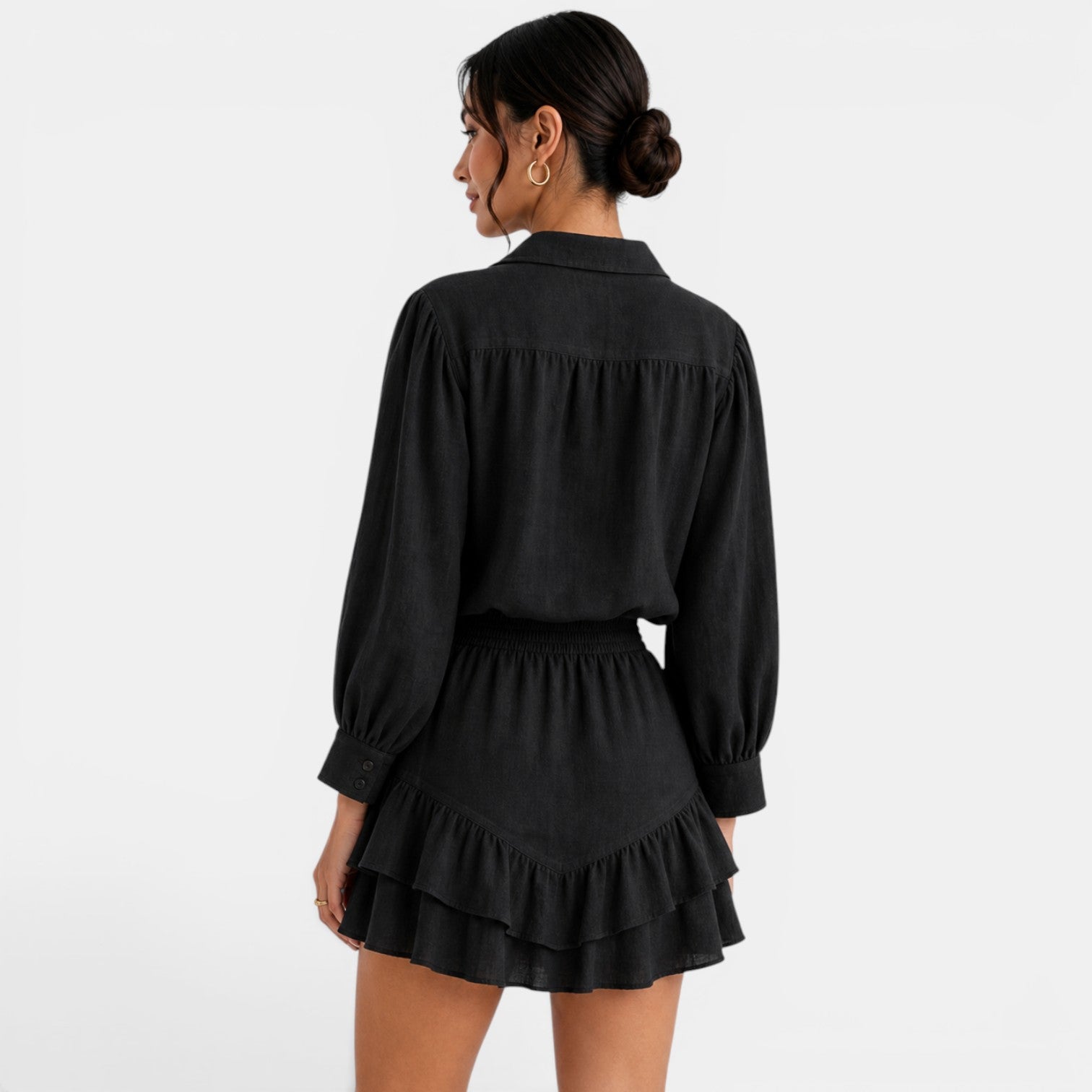 Conjunto Camisa Falda Lino