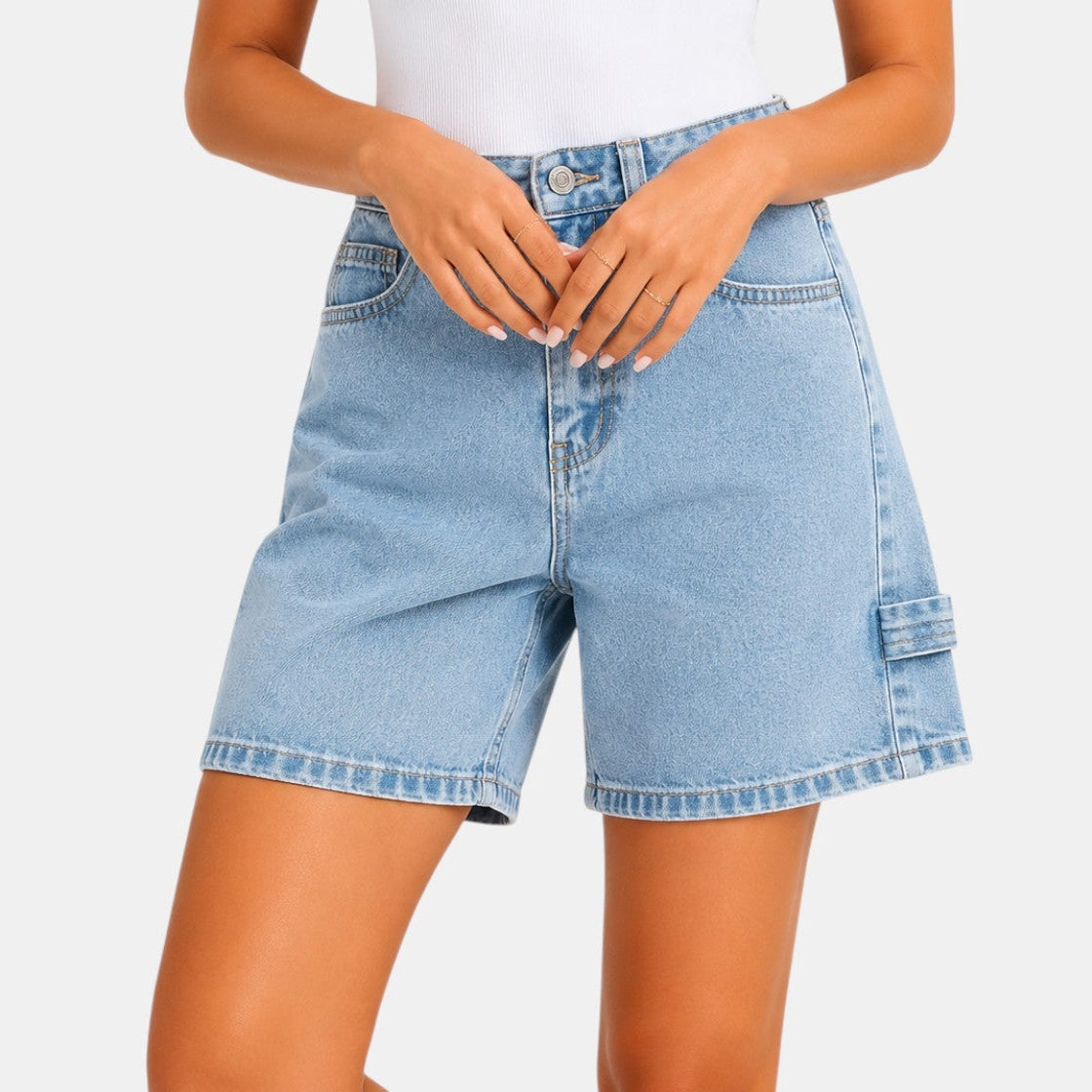 Women's High Waisted Denim Shorts