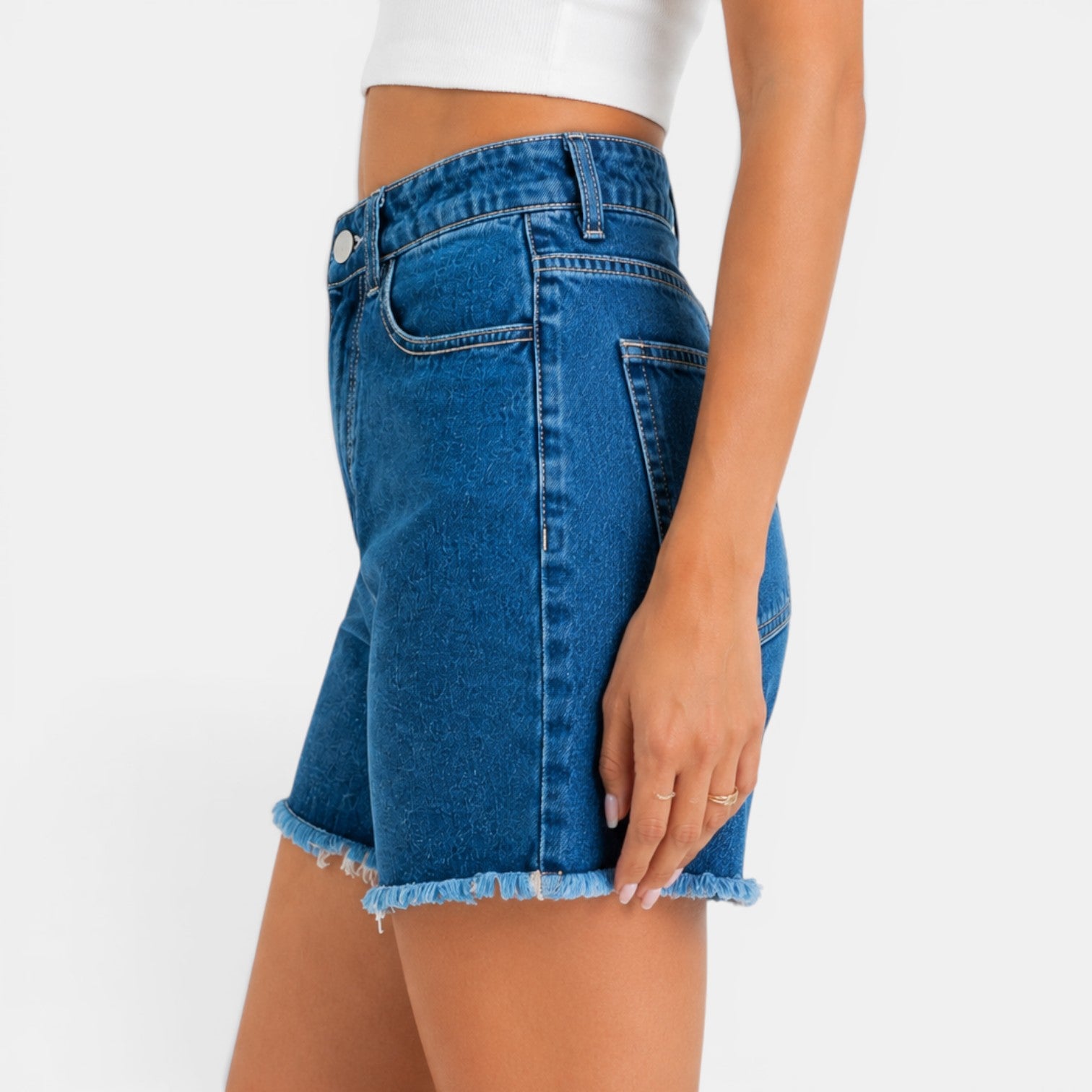 Women's High-Waisted Denim Shorts