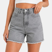 Women's High-Waisted Denim Shorts