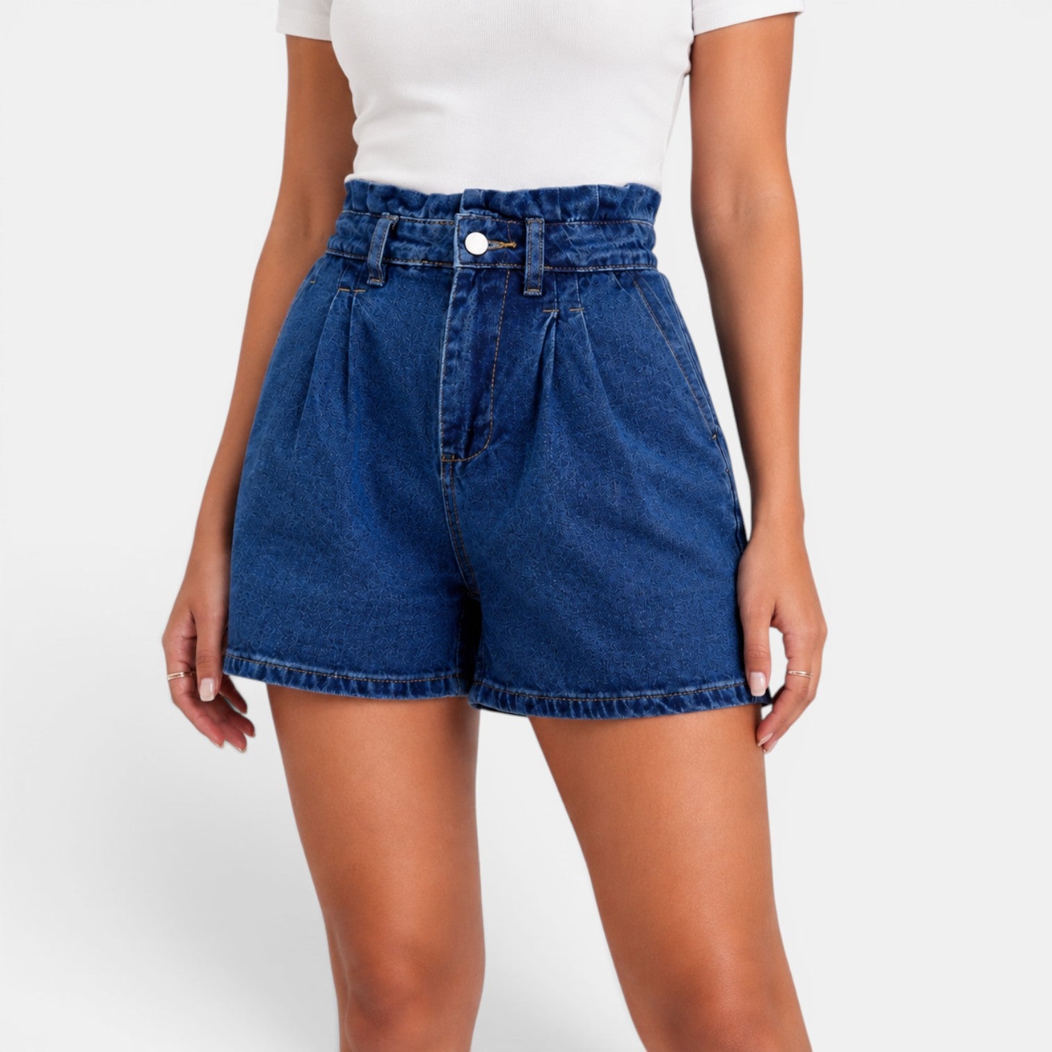 Women's Blue Denim Shorts